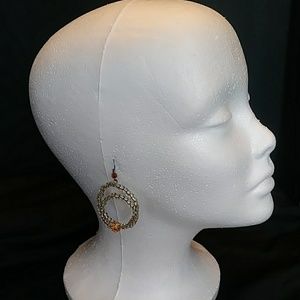 Hand made glass bead earrings!